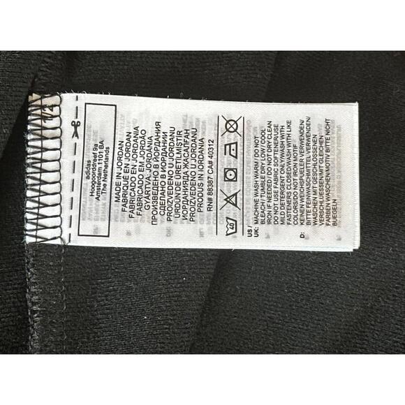 Adidas Black Track Jacket with White Stripes - Picture 5 of 6